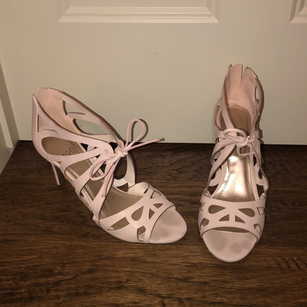 light pink heels